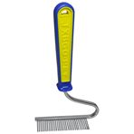 Imagen de Cepillo para perro de metal para peinar mango plastico 18x10