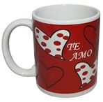 Imagen de Taza jarro de ceramica diseño te amo