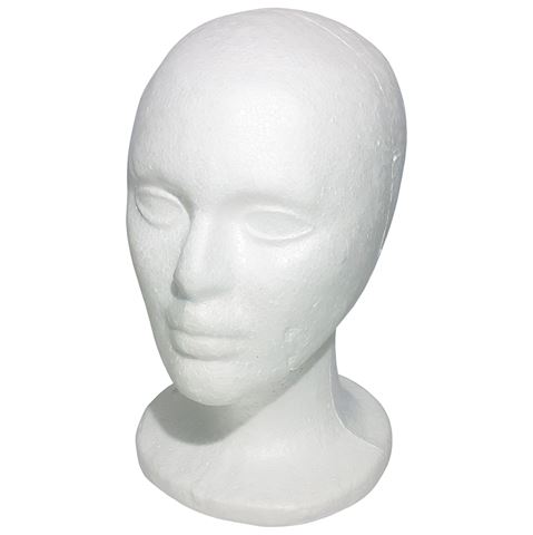 Imagen de Cabeza espuma exhibidora maniquí peluquería accesorios