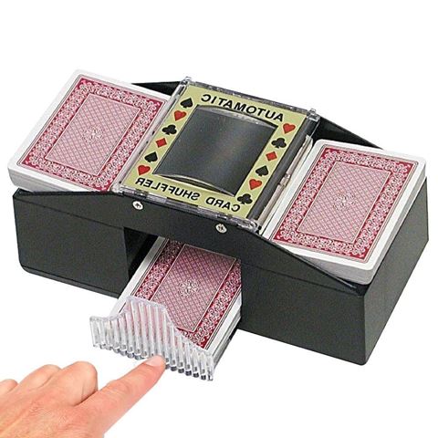 Imagen de Barajador de cartas automatico a pila en caja