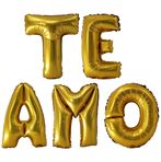 Imagen de Globos metalizados cartel te amo