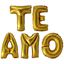Imagen de Globos metalizados cartel te amo
