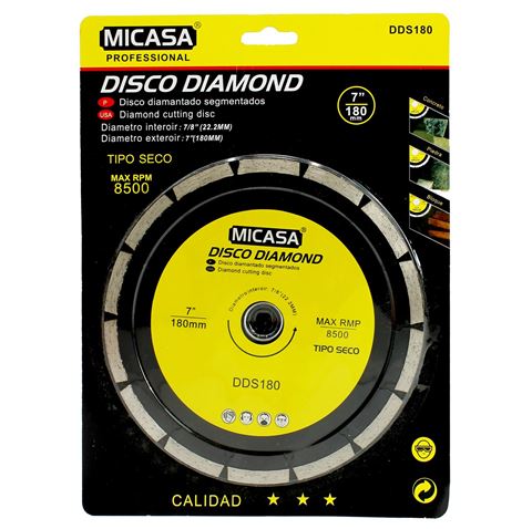 Imagen de Disco diamantado 180 mm seco - mi casa