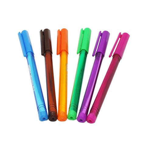 Imagen de Bolígrafos de colores tinta líquida  6 unidades