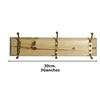 Imagen de Perchero madera y metal 3 ganchos