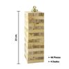 Imagen de Juego jenga en madera con números - juego de ingenio