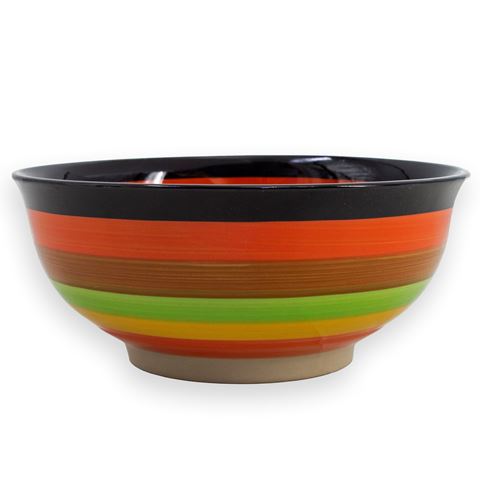 Imagen de Compotera bowl decorada diseño A Rayas 800ml