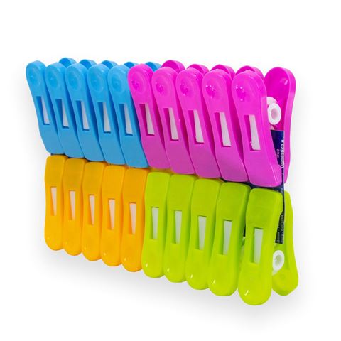 Imagen de Pallillos para ropa plastico reforzados  20 unidades