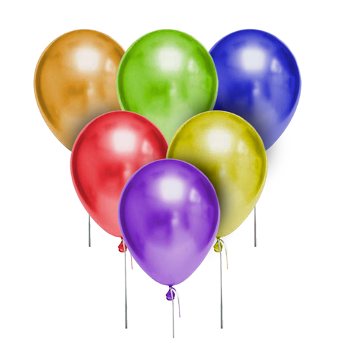 Imagen de Globos perlados multicolor 50 unidades