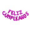 Imagen de Globos metalizados cartel feliz cumpleaños decoración fiestas