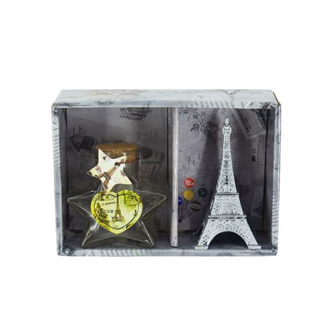 Imagen de Adorno torre Eiffel  frasco caja mica