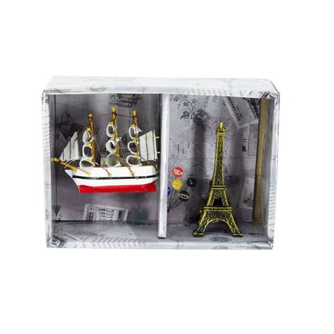 Imagen de Adorno torre Eiffel  fragata caja mica