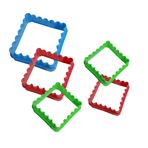 Imagen de Moldes cortadores para galletas cuadradas 5 unidades