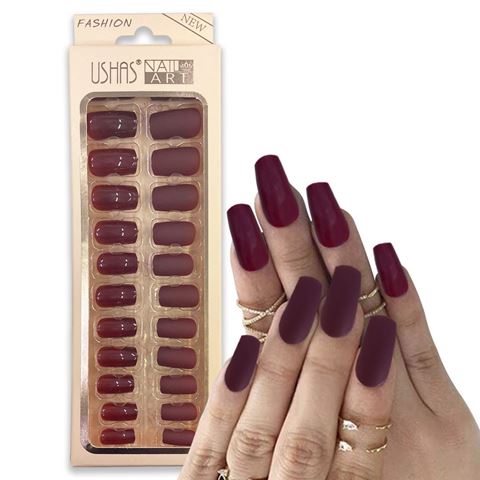 Imagen de Uñas postizas mate y colores lisos Ushas