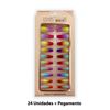 Imagen de Uñas postizas multicolor 24 unidades  Ushas