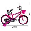Imagen de Bicicleta rod. 16 canasto + rueditas + accesorios niño niña