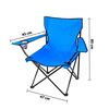 Imagen de Silla de camping plegable con posa brazos silla pesca camping