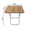 Imagen de Mesa plegable jardin camping exterior picnic 60cm x 60cm