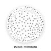 Imagen de Platos desechables 10pc-lunares plateados-9"
