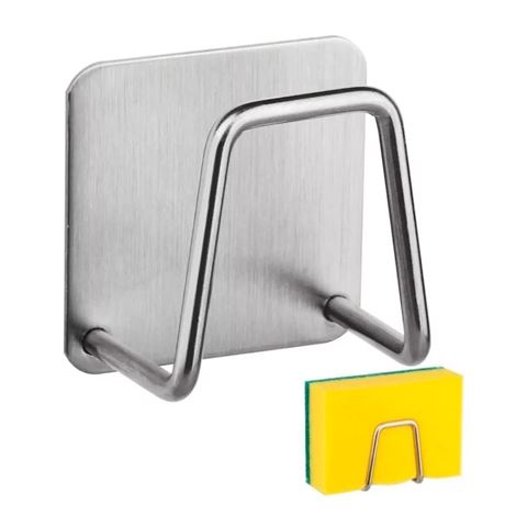 Imagen de Gancho soporte autoadhesivo para esponja y accesorios varios