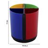 Imagen de Porta lapices giratorio 4 divisiones multicolor
