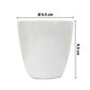 Imagen de Maceta plástica blanca cilíndrica