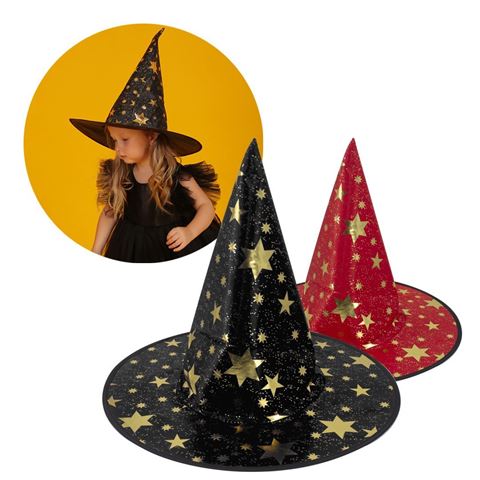 Imagen de Sombrero de bruja con estrellas