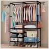 Imagen de Organizador multifuncional ropero con perchero y estantes
