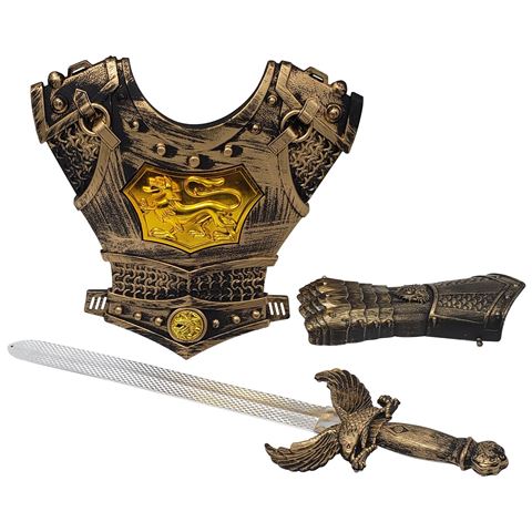 Imagen de Espada con escudo y protector - Accesorios para Disfraz Juego Combate