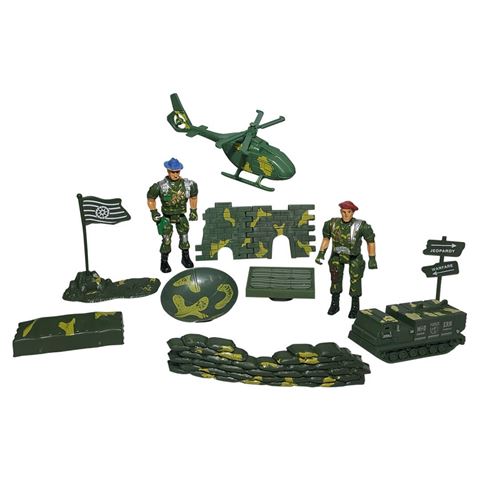 Imagen de Soldados de combate con accesorios juguete
