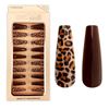 Imagen de Uñas postizas combinadas lisas y animal print 24 unidades Ushas