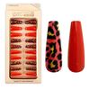 Imagen de Uñas postizas combinadas lisas y animal print 24 unidades Ushas