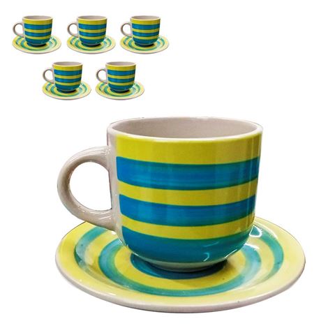Imagen de Set de tazas con plato