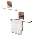 Imagen de Porta rollo toalla de metal adhesivo