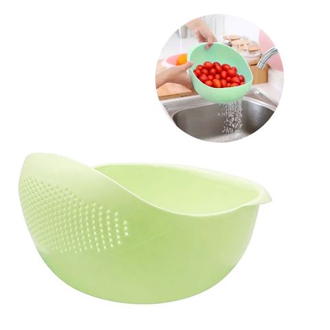 Imagen de Bowl plástico escurridor colador de  arroz  pasta frutas verduras