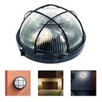 Imagen de Plafón Tortuga Para Exterior Redondo Con Protección negro