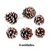Imagen de Piñas adorno de navidad 6 unidades