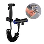 Imagen de Ducha higiénica para inodoro completa negro mate