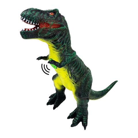 Imagen de Dinosaurio de goma con sonido 41 cm