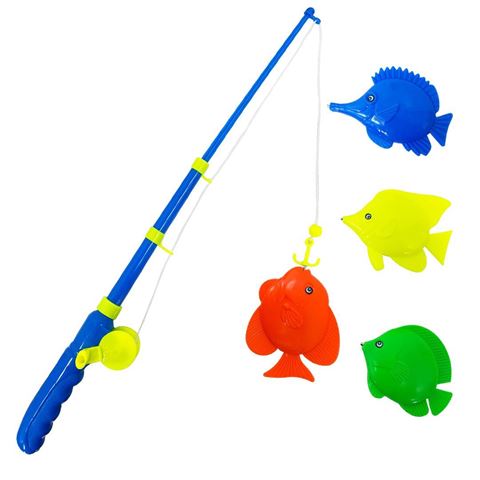Imagen de Juego caña de pescar  con  4 pescados