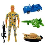 Imagen de Soldado Muñeco juguete con accesorios