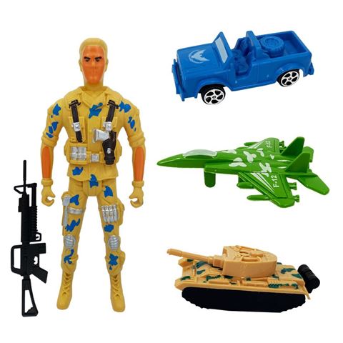 Imagen de Soldado Muñeco juguete con accesorios