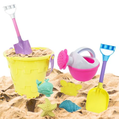Imagen de Balde de playa con accesorios 9 piezas Juguete playa