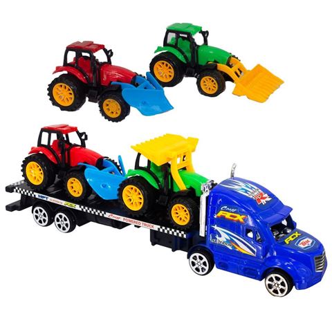 Imagen de Camión con remolque y tractores