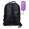 Imagen de Mochila negra para computadora con puerto USB
