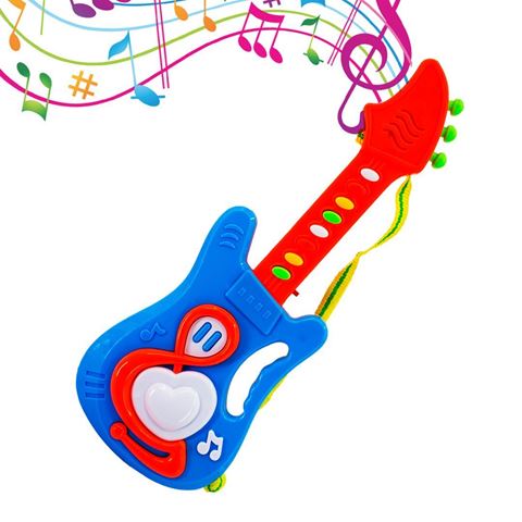 Imagen de Guitarra Juguete Instrumento Infantil con sonido Colores Surtidos