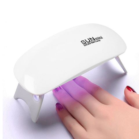Imagen de Mini lámpara UV para uñas 6 luces led  Secador uñas