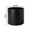 Imagen de Maceta Plástica con drenaje color negro