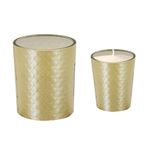 Imagen de Vela aromática  en vaso de vidrio decorada