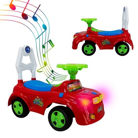 Imagen de Buggy clásico infantil con luz, sonido, bocina y respaldo